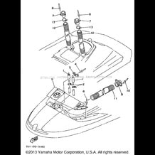 SEAT UNDER LOCKER 2 pour Yamaha 1996 WaveRunner WAVE RAIDER 1100 (RA1100U) 1996