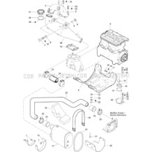 01- Exhaust System pour Seadoo 1996 HX, 5881, 1996