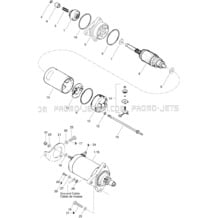 04- Electric Starter pour Seadoo 1996 HX, 5881, 1996