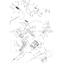 07- Steering System pour Sea-Doo 1996 HX, 5881, 1996