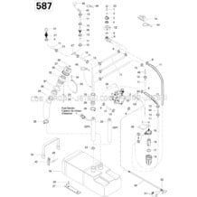 02- Fuel System SP pour Seadoo 1996 SP, 5876, 1996