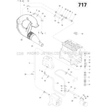 01- Cooling System SPX pour Sea-Doo 1996 SPX, 5877, 1996