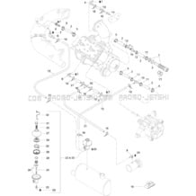 01- Cooling System pour Seadoo 1996 XP, 5858, 1996