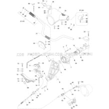07- Steering System pour Sea-Doo 1996 XP, 5858, 1996