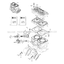 01- Cylinder, Exhaust Manifold pour Sea-Doo 1997 GSX, 5624, 1997