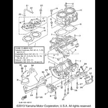 CYLINDER CRANKCASE pour Yamaha 1996 WaveRunner WAVE RAIDER 700 (RA700BU) 1996