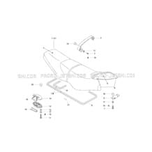 09- Seat And Engine Cover pour Sea-Doo 1997 GSX, 5624, 1997