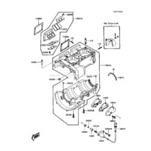 Crankcase pour Kawasaki 1988 X2