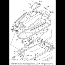 ENGINE HATCH pour Yamaha 1996 WaveRunner WAVE RAIDER 700 - RA700BU - 1996