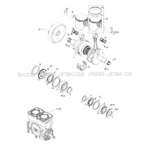 01- Crankshaft And Pistons pour Seadoo 1997 HX, 5882, 1997