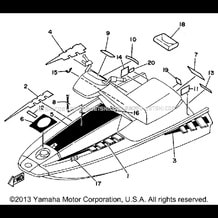 GRAPHIC - TOOL pour Yamaha 1990 WaveRunner WAVE JAMMER - WJ500D - 1990