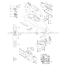 09- Engine Cover pour Seadoo 1997 HX, 5882, 1997