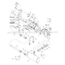 01- Engine Support And Muffler pour Sea-Doo 1997 XP, 5662, 1997