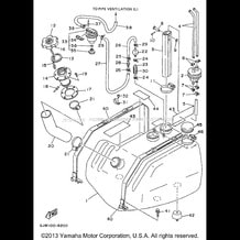 FUEL TANK pour Yamaha 1996 WaveRunner WAVE RAIDER 700 - RA700BU - 1996