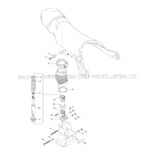 09- Seat Suspension pour Sea-Doo 1997 XP, 5662, 1997