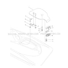 09- Rear Access Cover pour Sea-Doo 1997 XP, 5662, 1997
