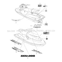 09- Decals pour Seadoo 1997 XP, 5662, 1997