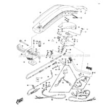 HANDLE POLE/CABLES (JS440-A2) pour Kawasaki 1977 JS440