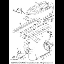 HULL DECK pour Yamaha 1996 WaveRunner WAVE RAIDER 700 - RA700BU - 1996