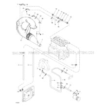 01- Cooling System pour Seadoo 1998 GTI, 5836 5841, 1998