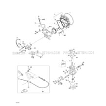 02- Oil Injection System, Oil Pump, Rotary Valve pour Sea-Doo 1998 GTI, 5836 5841, 1998