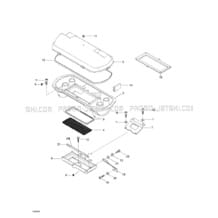 02- Air Intake System pour Sea-Doo 1998 GTI, 5836 5841, 1998