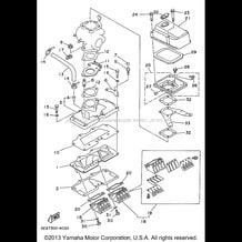 INTAKE pour Yamaha 1996 WaveRunner WAVE RAIDER 700 - RA700BU - 1996