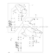 09- Seats, Rear And Front pour Seadoo 1998 GTI, 5836 5841, 1998