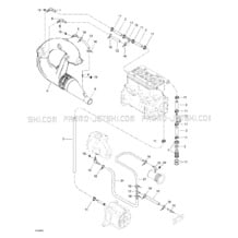 01- Cooling System pour Sea-Doo 1998 GTS, 5819, 1998