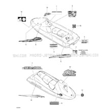 09- Decals pour Sea-Doo 1998 GTS, 5819, 1998