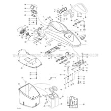 09- Front Storage Compartment pour Sea-Doo 1998 GTX Limited, 5837 5842, 1998