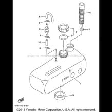 OIL TANK pour Yamaha 1996 WaveRunner WAVE RAIDER 700 - RA700BU - 1996