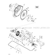 03- Magneto, Oil Pump (787) pour Sea-Doo 1998 SPX, 5838 5839, 1998