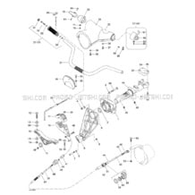 07- Steering System pour Sea-Doo 1998 SPX, 5838 5839, 1998