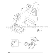 10- Electrical Box pour Seadoo 1998 SPX, 5838 5839, 1998