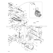 10- Rear Electrical Box pour Seadoo 1998 SPX, 5838 5839, 1998