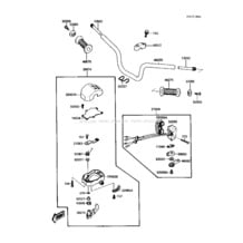 Handlebar pour Kawasaki 1988 X2