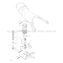 09- Seat Suspension pour Sea-Doo 1998 XP Limited, 5665 5667, 1998