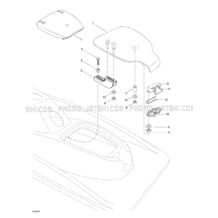 09- Rear Access Cover pour Seadoo 1998 XP Limited, 5665 5667, 1998