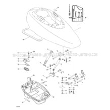 09- Engine Cover pour Seadoo 1998 XP Limited, 5665 5667, 1998