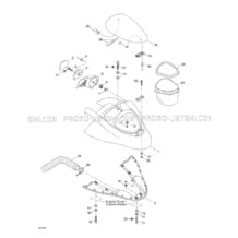 09- Storage Cover pour Seadoo 1998 XP Limited, 5665 5667, 1998