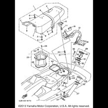 SEAT UNDER LOCKER 1 pour Yamaha 1996 WaveRunner WAVE RAIDER 700 - RA700BU - 1996