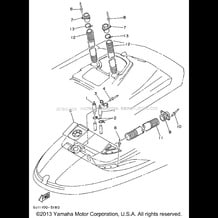 SEAT UNDER LOCKER 2 pour Yamaha 1996 WaveRunner WAVE RAIDER 700 - RA700BU - 1996