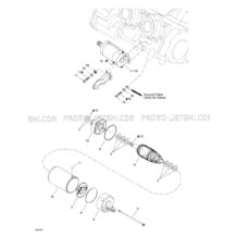 04- Starter pour Seadoo 1999 GSX Limited, 5848 5849, 1999