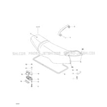 09- Seat And Engine Cover pour Sea-Doo 1999 GSX Limited, 5848 5849, 1999