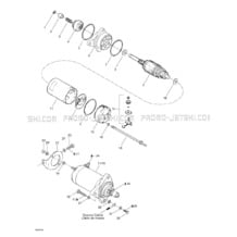 04- Starter pour Seadoo 1999 GTI, 5884 5885, 1999