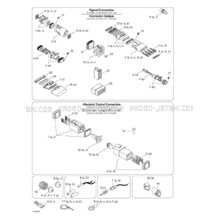 10- Typical Electrical Connections pour Seadoo 1999 GTI, 5884 5885, 1999