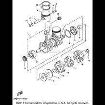 CRANKSHAFT - PISTON pour Yamaha 1996 WaveRunner WAVE RAIDER 760 - RA760U - 1996