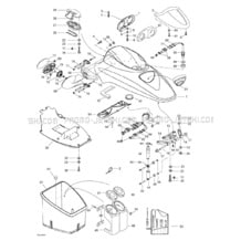 09- Front Storage Compartment pour Seadoo 1999 GTX Limited, 5888 5889, 1999