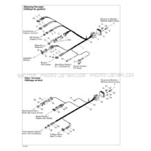 10- Electrical Harness pour Seadoo 1999 GTX Limited, 5888 5889, 1999